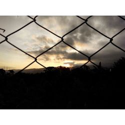 View of cloudy sky at sunset