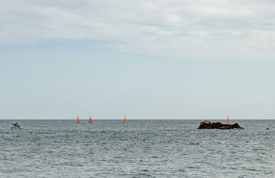 Scenic view of sea against sky