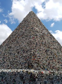 Low angle view of stone building