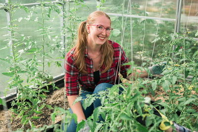 Happy gardener