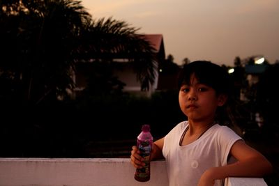 Portrait of boy looking at camera