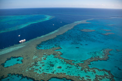 Aerial view of sea