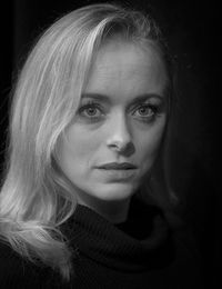 Close-up portrait of woman