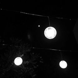Electric lamp in the dark