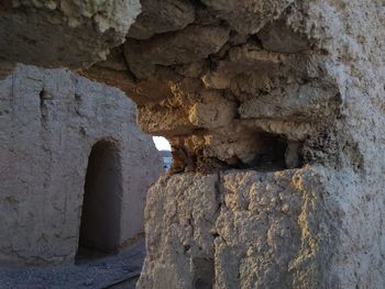 Rock formations in cave