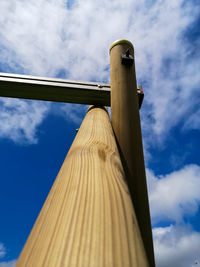 Low angle view of bridge against sky