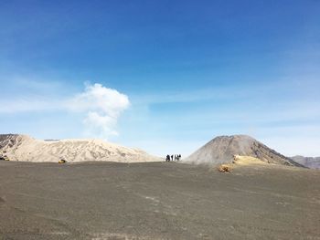 View of the bromo desert during the day