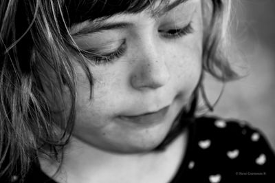 Close-up portrait of a girl