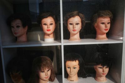 Portrait of teenage girl in store