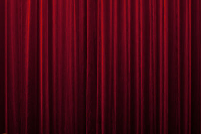 Full frame shot of red curtain