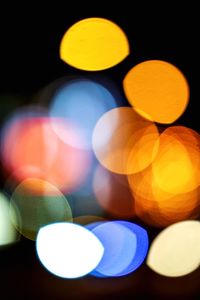 Defocused image of illuminated lights