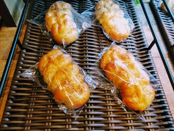 Fresh breads in display