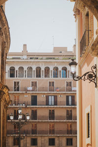 Low angle view of buildings against sky