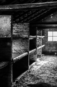 Interior of abandoned building