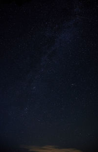 Low angle view of stars against sky at night