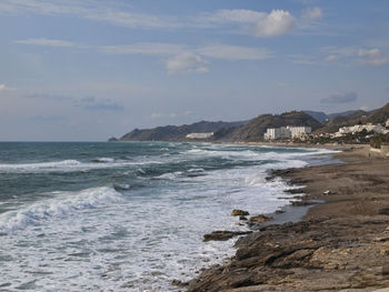 Scenic view of sea against sky