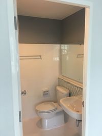 Open door of bathroom