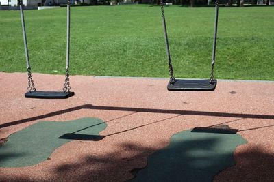 Swings at playground