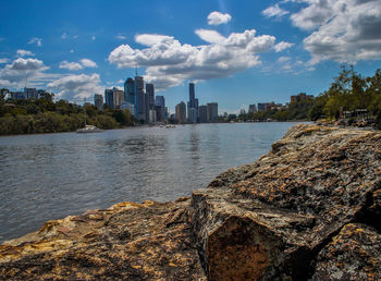 River with buildings in background