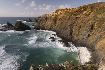 Scenic view of sea against sky