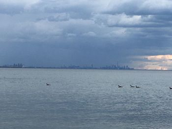 Scenic view of sea against sky