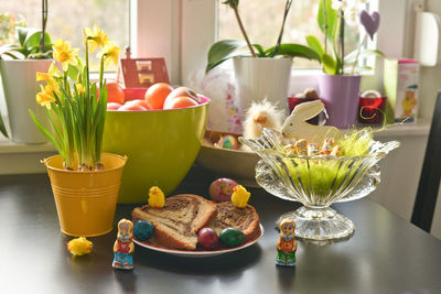 Potted plant in vase