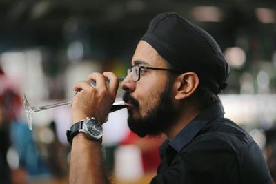 Portrait of young man