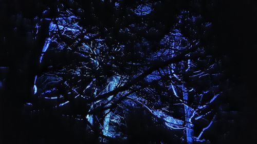 Full frame shot of blue sky at night