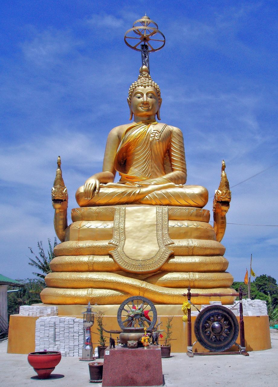 LOW ANGLE VIEW OF TEMPLE WITH TEMPLE