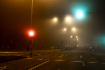 Street lights at night