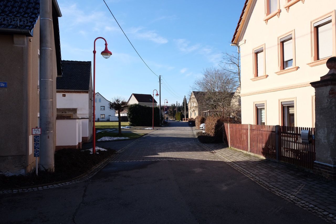 built structure, architecture, building exterior, city, the way forward, outdoors, no people, day, sky, road, tree