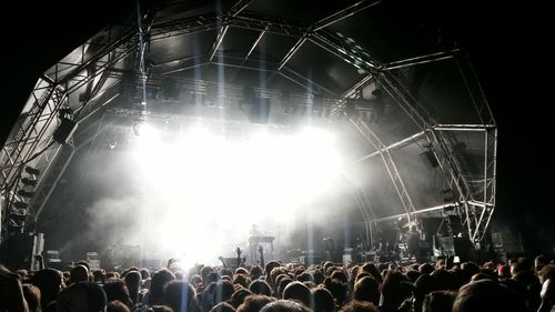 People enjoying at concert