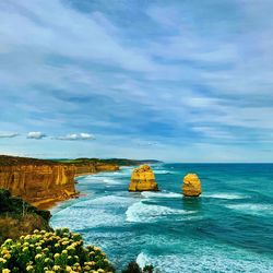 Scenic view of sea against sky