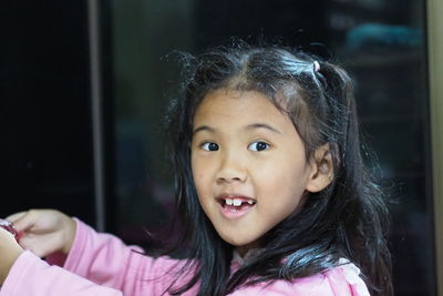 Portrait of happy girl