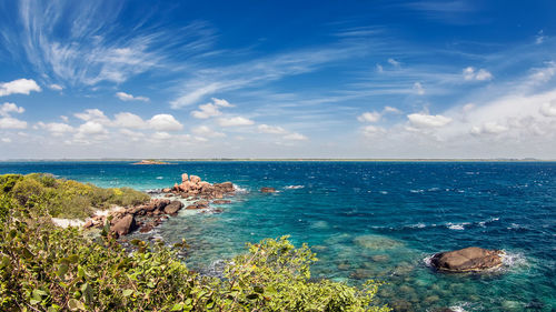 Scenic view of sea against sky