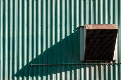 Factory vent on corrugated iron