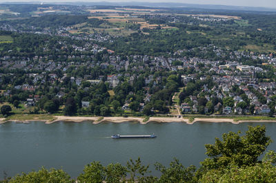 High angle view of city