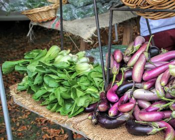 Fresh vegetables for sale in market