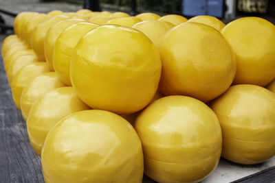 Close-up of yellow for sale at market stall