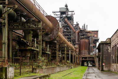 Low angle view of industrial building