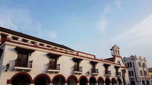 Low angle view of historical building against sky