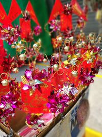 Close-up of flowers against blurred background