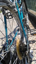 Close-up view of wheel