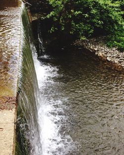 River flowing through rocks