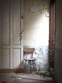 Interior of abandoned house