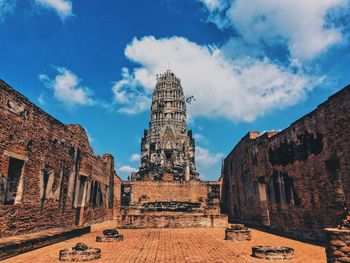 Panoramic view of historic building against sky