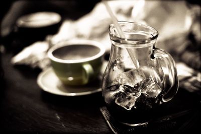 Close-up of drink on table