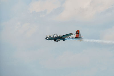 Airplane flying in sky