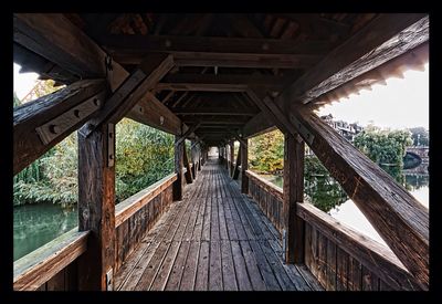 Footbridge over river