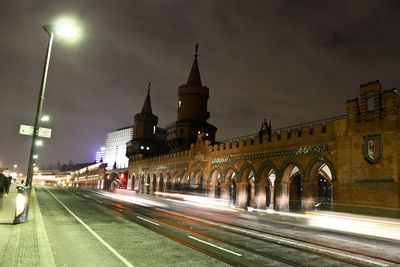 City street at night